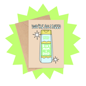 Two in One Card - Single Mom and Single Dad Card