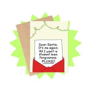 Begging For Forgiveness Christmas Card