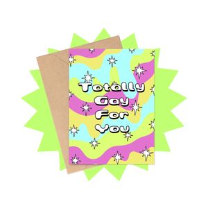 Gay For You Valentine's Day Card