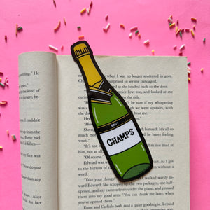 Champagne Bottle Die Cut Bookmark