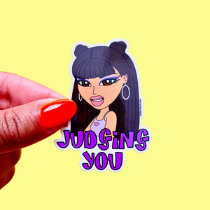 Judging You Vinyl Sticker