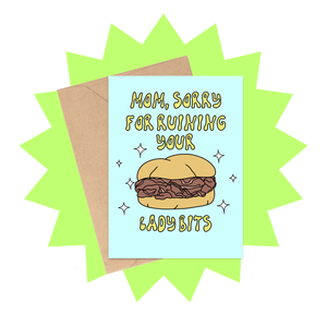 Ruined Lady Bits Card - Funny Adult Mother's Day