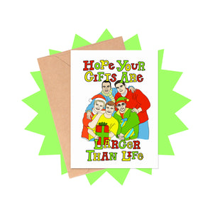 Larger Than Life Christmas Card