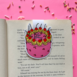 Leo Vintage Cake Magnetic Bookmark - Zodiac Bookmark