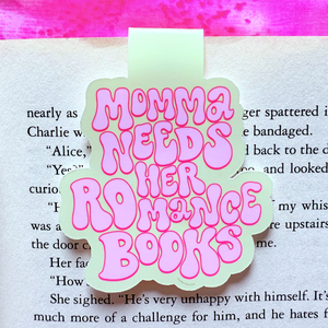 Momma Needs A Romance Book Magnetic Bookmark