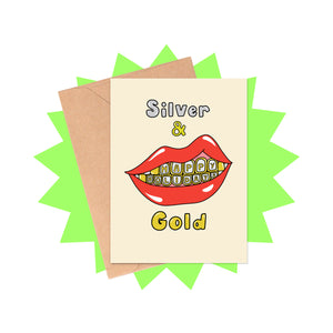 Silver & Gold Grill Christmas Card