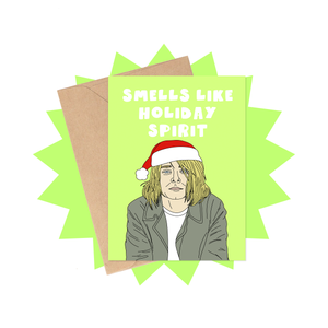 Smells Like Holiday Spirit Christmas Card