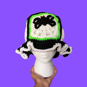 Spiderweb Crochet Bucket Hat