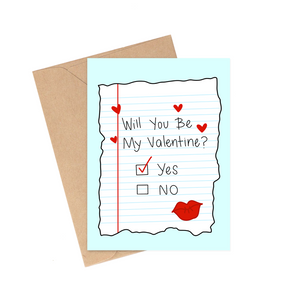 School Days Valentine Valentine's Day Card