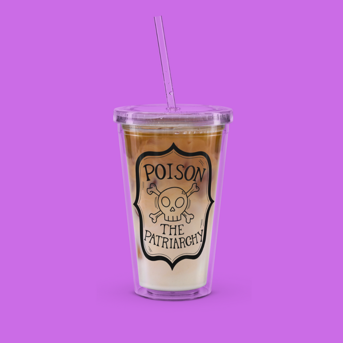 Poison the Patriarchy Plastic Tumbler