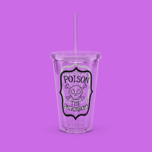 Poison the Patriarchy Plastic Tumbler