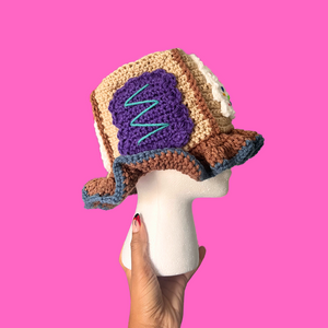 Breakfast Pastry Crochet Bucket Hat