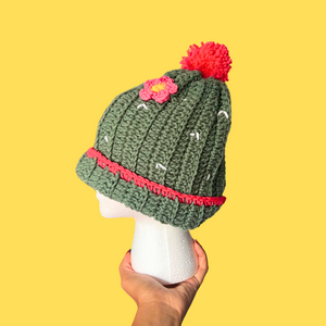 Cactus Crochet Beanie