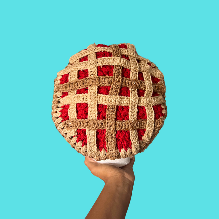 Cherry Pie Crochet Beret Hat