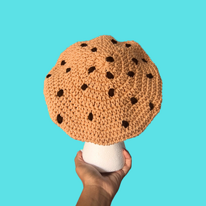 Chocolate Chip Cookie Crochet Beret Hat