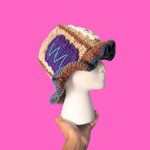 Breakfast Pastry Crochet Bucket Hat