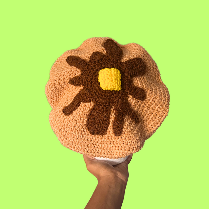 Pancake Crochet Beret Hat