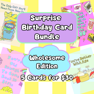 Surprise Wholesome Birthday Card Bundle