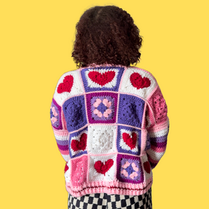 Rose Valentines Crochet Cardigan