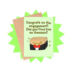 Amazon Engagement Congrats Card