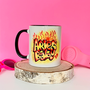 Zodiac Babe Airbrush Ceramic Mug
