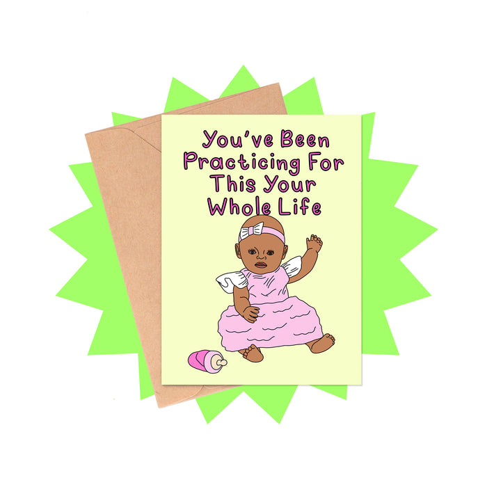 Baby Doll New Baby Card