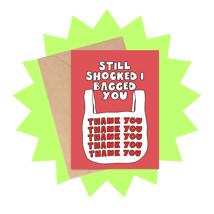 Bagged You Valentine's Day Card