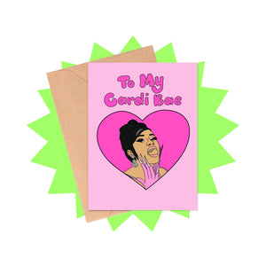 Cardi Bae Valentine's Day Card