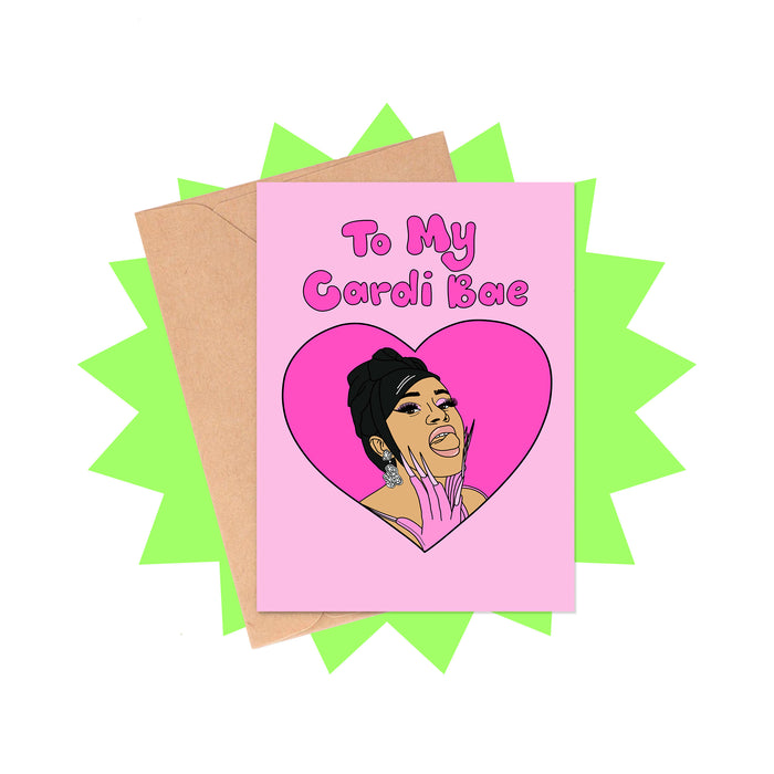 Cardi Bae Valentine's Day Card