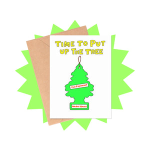 Car Tree Freshener Christmas Card