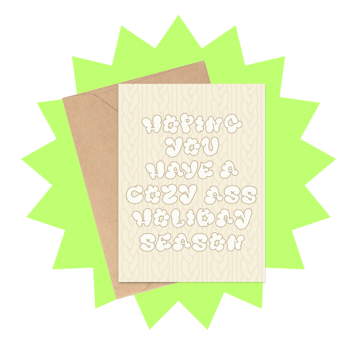 Cozy Ass Holiday Season Christmas Card