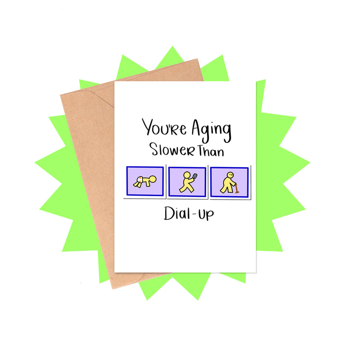 Dial Up Birthday Card