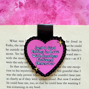 In Love With Fictional Characters Magnetic Bookmark