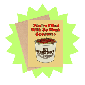 Filled With Goodness Card - Food Themed Mother's Day