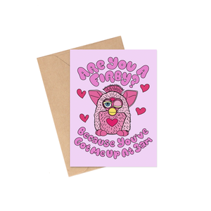 Up at 3AM Nostalgic Valentine's Day Card