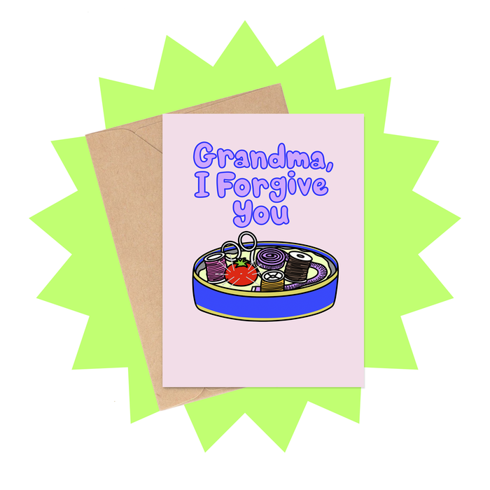 Sewing Kit Mother's Day Card - Funny Grandmother Card
