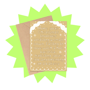 Small Town Meet Cute Movie Inspired Christmas Card