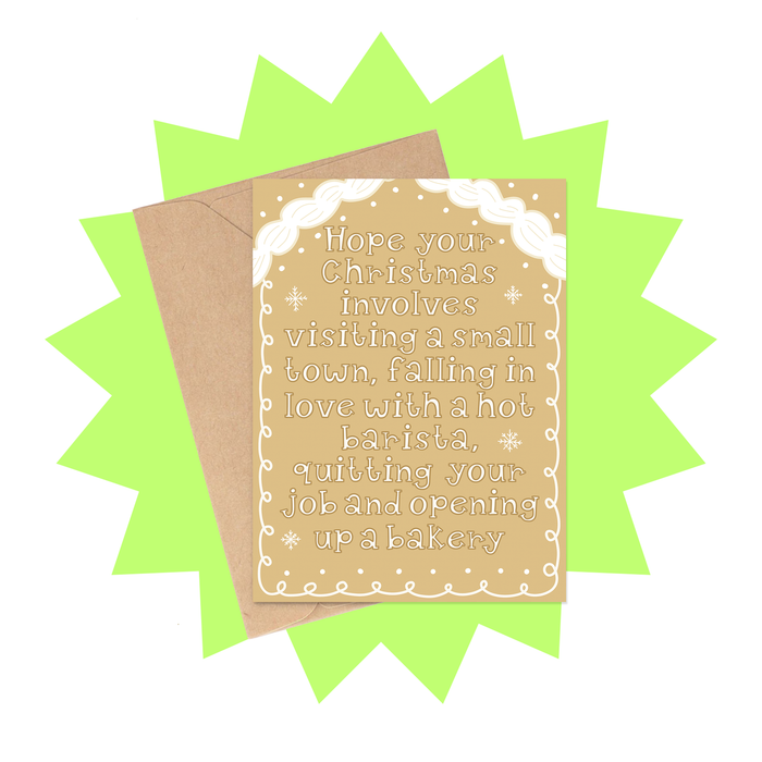 Small Town Meet Cute Movie Inspired Christmas Card