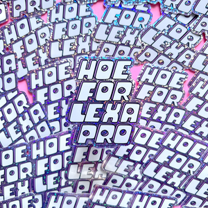 Hoe for Lexapro Glitter Vinyl Sticker