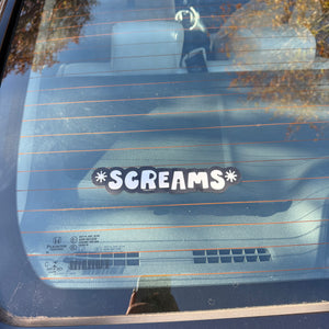 Screams Bumper Sticker