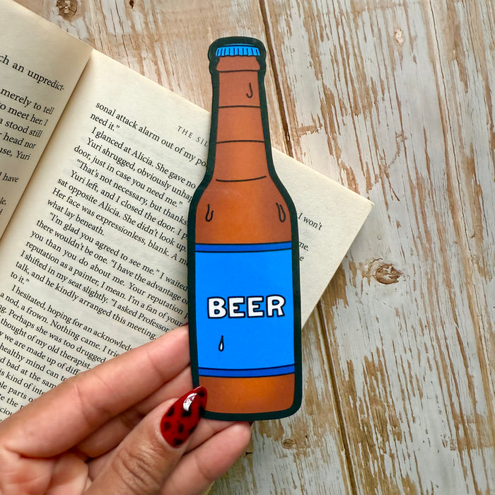 Iced Cold Beer Die Cut Bookmark