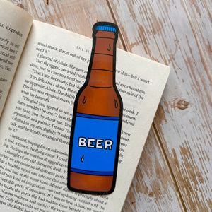 Iced Cold Beer Die Cut Bookmark