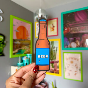 Iced Cold Beer Die Cut Bookmark