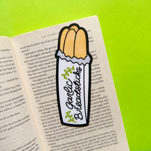 Garlic Breadsticks Die Cut Bookmark