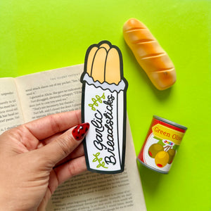 Garlic Breadsticks Die Cut Bookmark