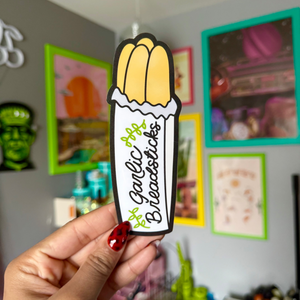 Garlic Breadsticks Die Cut Bookmark