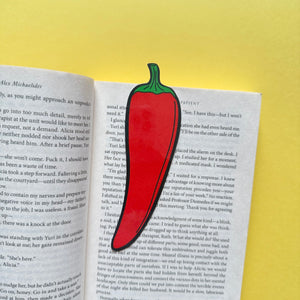 Chili Pepper Die Cut Bookmark