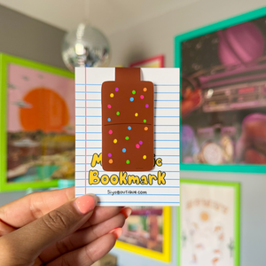 Cosmic Brownie Magnetic Bookmark - Snack Food Bookmark