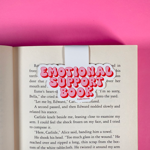 Emotional Support Book Magnetic Bookmark - Funny Bookmark