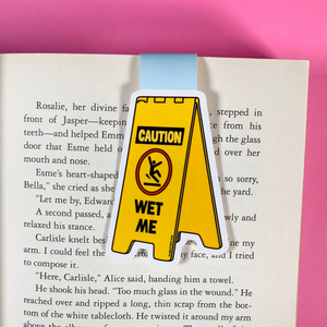 Wet Me Sign Magnetic Bookmark - Funny Bookmark